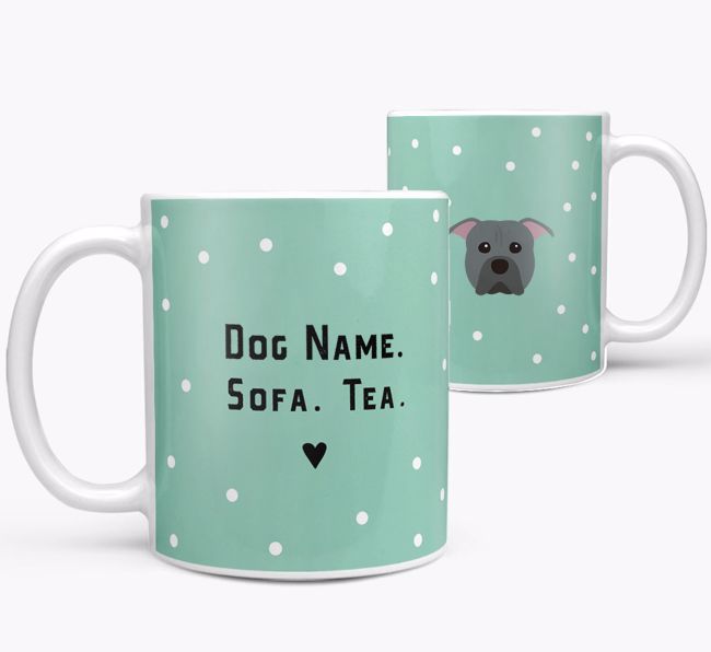 Personalized 'Sofa & Tea/Coffee' Mug for your {breedFullName}